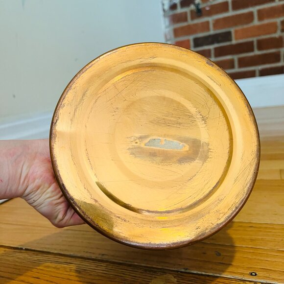 Vintage Copper Teapot w Delft Blue & White Handle & Knob - Picture 9 of 15